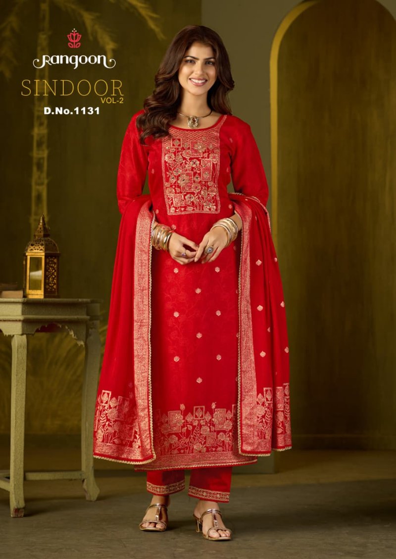 Sindoor Vol 2 By Rangoon Dola Russian Kurti With Bottom Dupatta